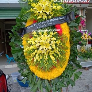Vòng hoa tang lễ Định Công