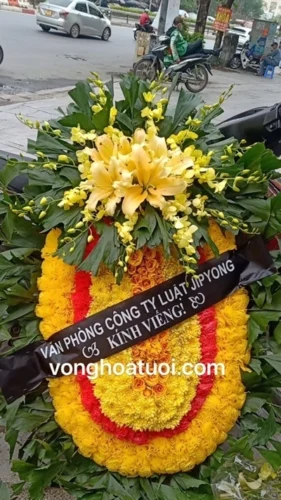 Vòng hoa tang lễ Đống Đa