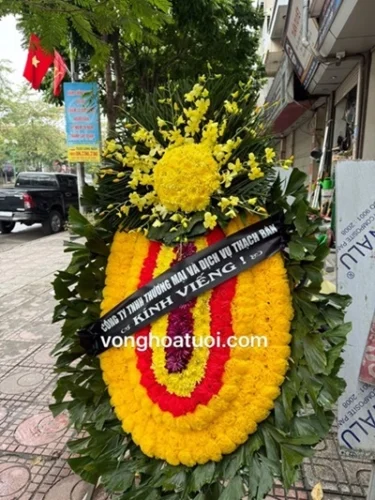 Vòng hoa tang lễ Đông Anh