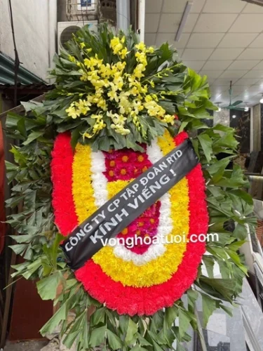 Vòng hoa tang lễ 103 Hà Đông