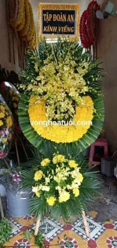 Vòng hoa tang lễ thái bình