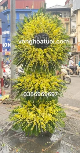 Vòng hoa tang lễ thanh nhàn